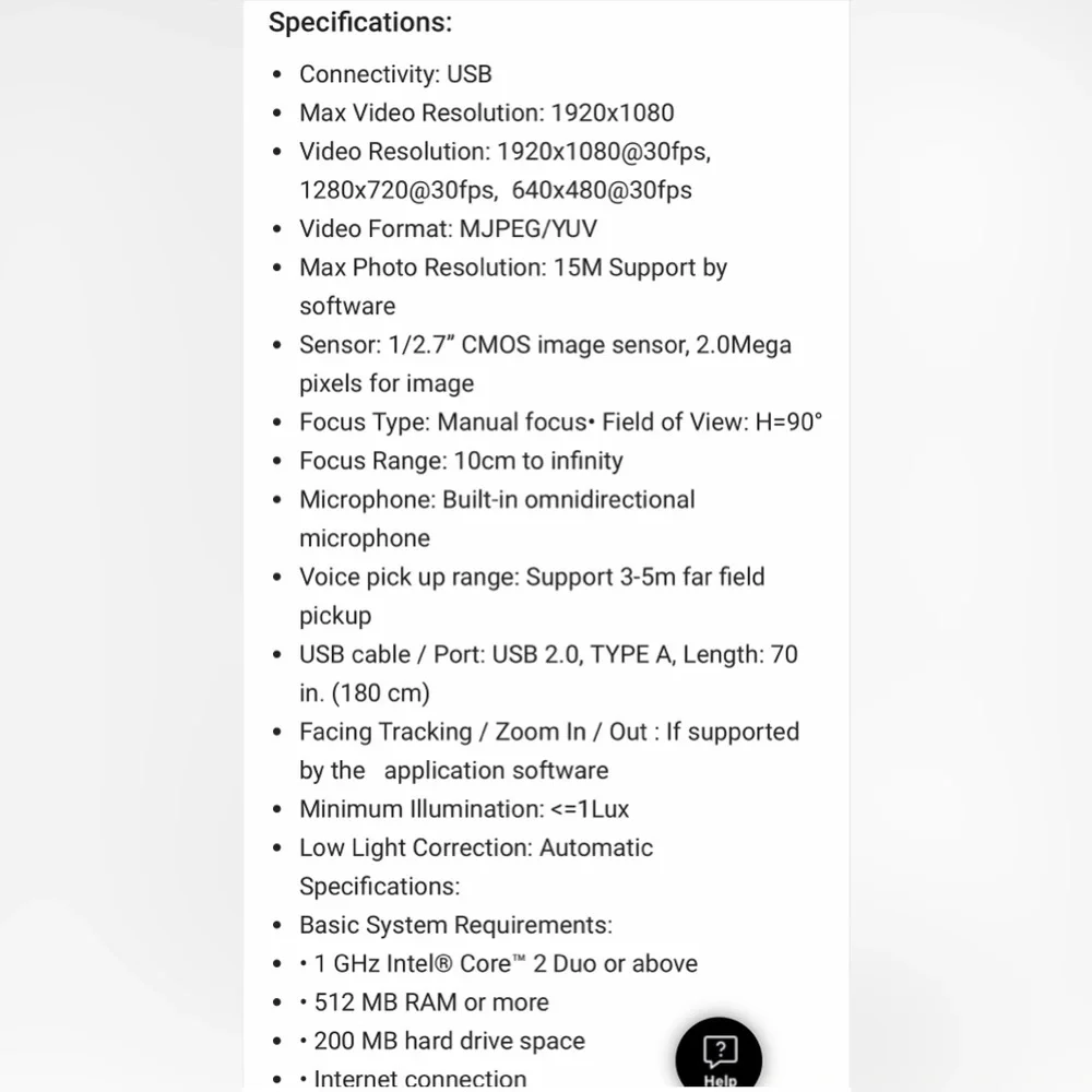 Aluratek HD Webcam